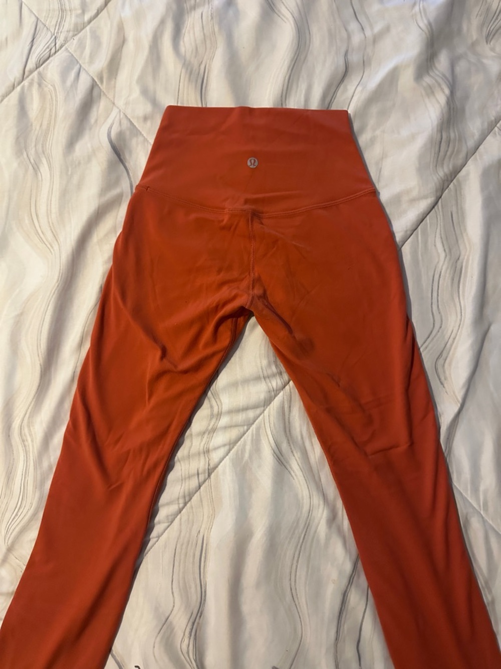 lululemon athletica Kids' High-Waist Rust-Orange Leggings